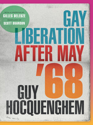cover image of Gay Liberation after May '68